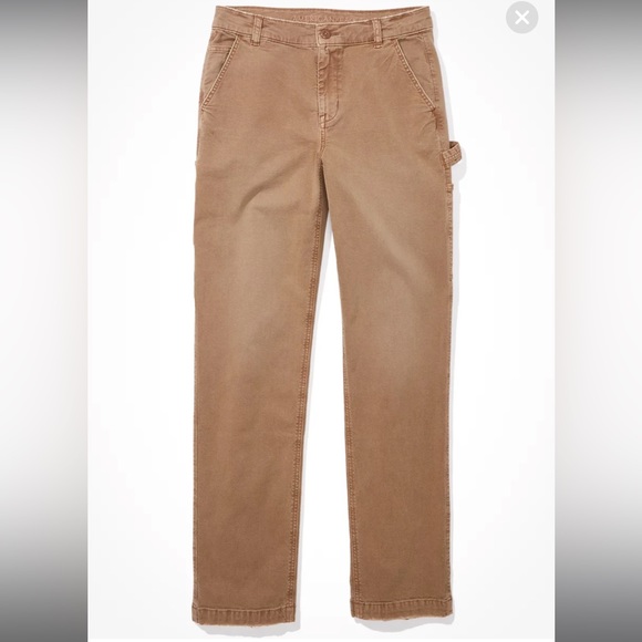 SOLD American Eagle Stretch High-Waisted Straight Leg Carpenter Cargo Pant - Picture 3 of 5